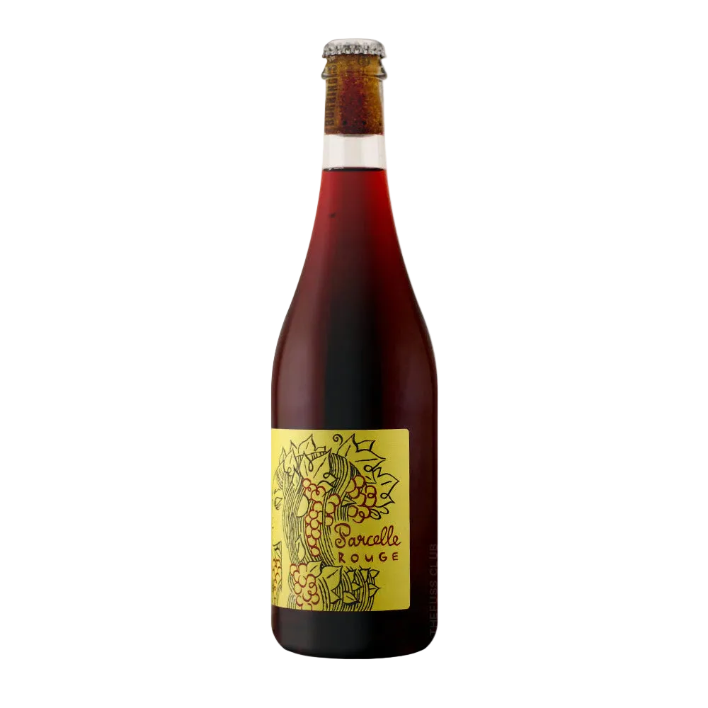 Bottle of Sancerre Rouge wine with a yellow label