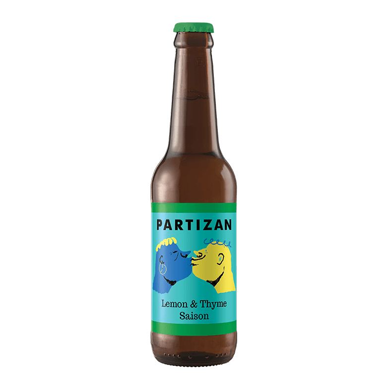 Bottle of Partizan Lemon Thyme Saison