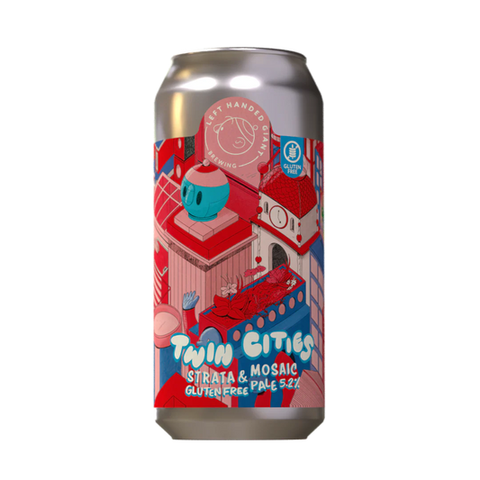 A can of Happy Hands Brewing Twin Cities Strata & Mosaic Gluten Free Pale Ale